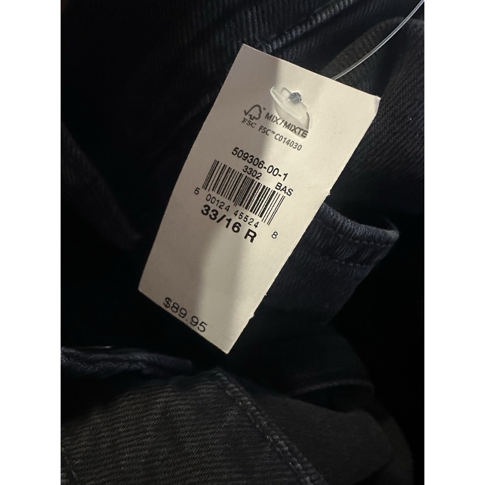 NWT Gap Mid Rise '90s Loose Cargo Jeans Washed Blk Grunge Baggy Skater Sz 33 16 - Picture 10 of 16